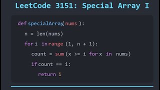 Special Array I - Leetcode 3151 - Python (Hindi)