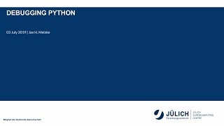 High-Performance Computing with Python: Debugging Python