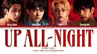 Stray Kids - Up All Night Lyrics (스트레이키즈 오늘 밤 나는 불을 켜 가사) (Color Coded Lyrics)