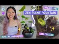 MAKING AN INDOOR PLANT FOUNTAIN ⛲️🌱🧘‍♀️ repotting project: tranquil indoor houseplant water feature