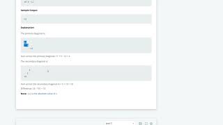 Hackerrank Solution - Diagonal Difference || Warmup|| java|| hackerrank solutions