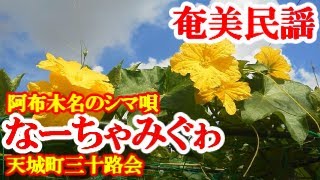 徳之島天城の「なーちゃみぐゎ 」  奄美民謡   徳之島シマ唄　天城町天城(阿布木名)のシマ唄⑤　八月踊り