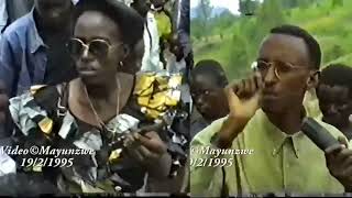 Mu kiniga cyinshi, dore ijambo rya Perezida KAGAME yavuze mu 1995 i Mayunzwe nyuma yo gufata igihugu