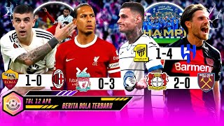 Kocak! Liverpool Kena Hajar Atalanta Di Anfield 🤣 Leverkusen Sikat West Ham 😱 As Roma Vs Milan 1-0