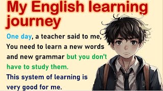 My English learning journey |  English speaking practice story with subtitles for Beginners