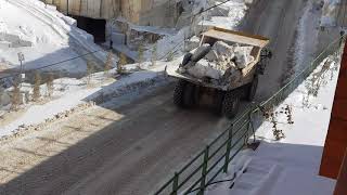 Caterpillar Off-Road Dump Truck at FHL Kiriakidis Group Volakas Marble Quarry