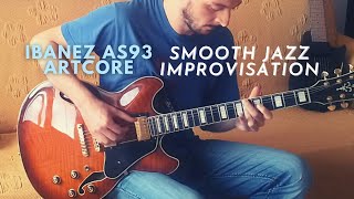 Ibanez AS93 Artcore Semi-Hollowbody \u0026 TC Ditto Looper X2 Test // Smooth Jazz/Blues Improvisation