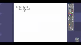 Solving Linear Systems by Multiplying First - Module 11.4
