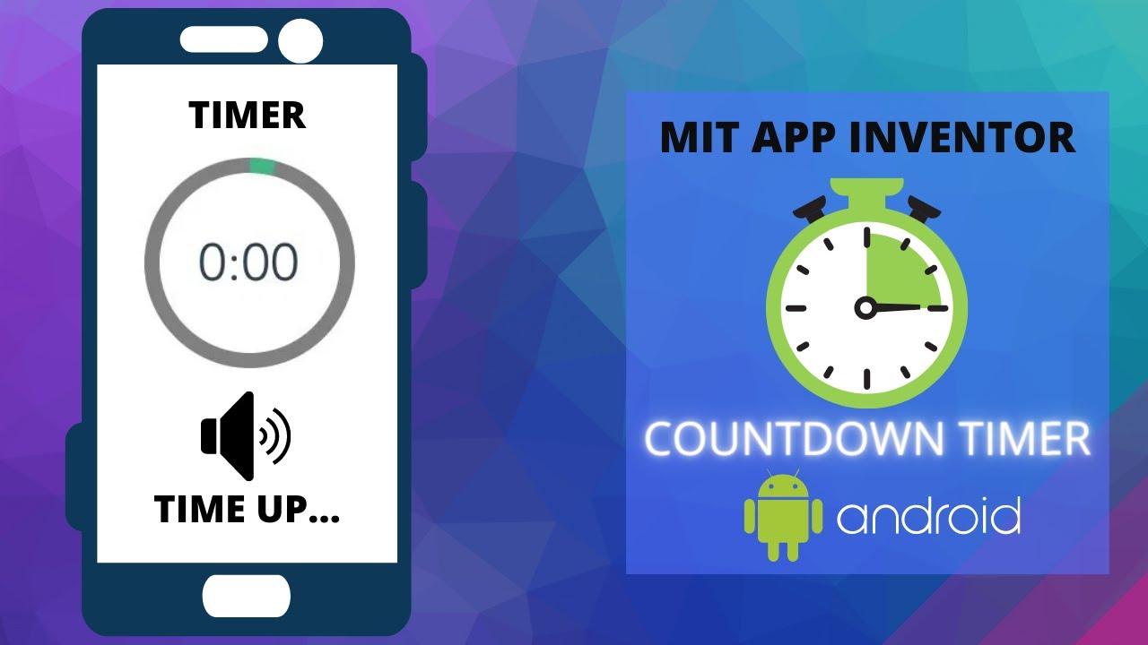 Create A Countdown Timer App Mit App Inventor Clock Timer