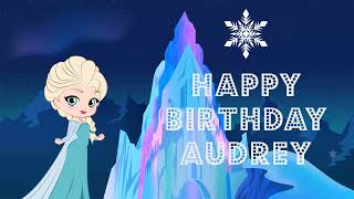 Happy Birthday Audrey - greeting card video ❤️