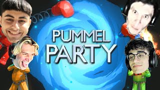 xQc Plays Pummel Party with Friends! ft.Trainwrecks, Omie, Yassuo, Zombs, Dan The Man, Chimper, Chat