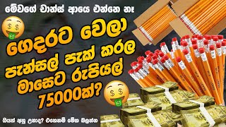 පැන්සල් ඇසුරුම් කරමු - swayan rakiya at home 2024 - swayan rakiya at home - How To make money online