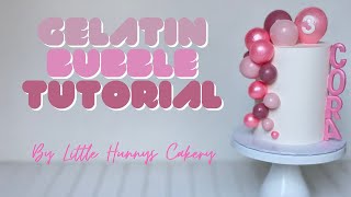 How to make bubbles for cake decorating | Gelatin bubbles Tutorial