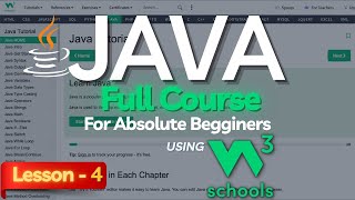W3Schools Java Full Course For Beginners: Lesson-4 | Java W3Schools Tutorial | Java Data Types