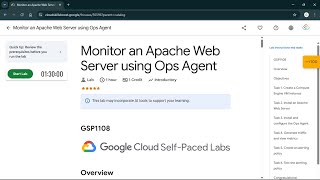 Monitor an Apache Web Server using Ops Agent | #qwiklabs | #GSP1108 #CLI