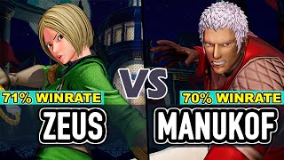 KOF XV ▰ ZEUS (Shun'ei/Whip/Shermie) vs MANUKOF (Yashiro/O.Yashiro/Shermie)