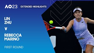 Lin Zhu v Rebecca Marino Extended Highlights | Australian Open 2023 First Round