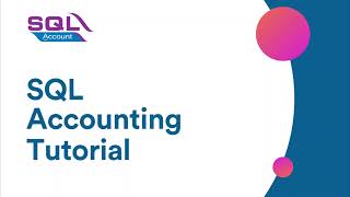 SQL Accounting Tutorial - Batch Module