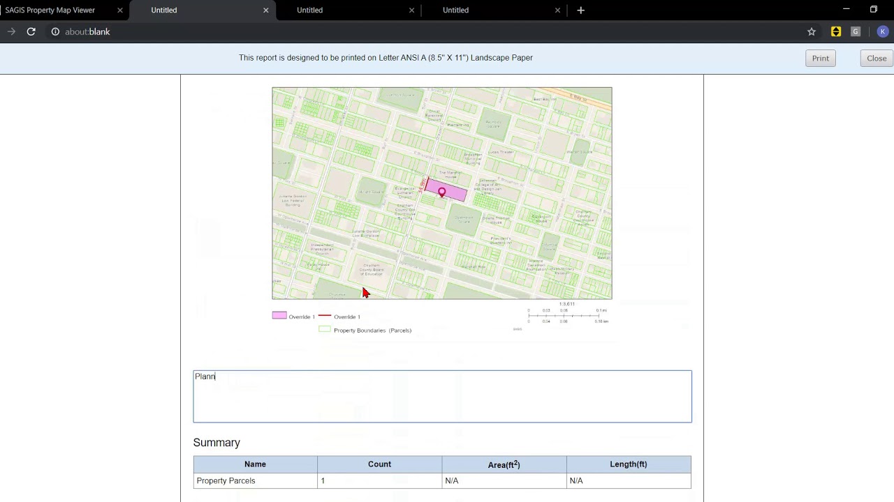 Property Map And Info Printout Youtube