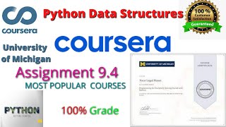 Python Data Structures Assignment 9.4 Solution [Coursera] | Assignment 9.4 Python Data Structures
