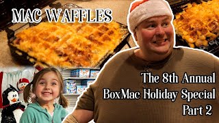 WAFFLE Mac \u0026 Cheese, Treat Tasting, and Christmas Church Fairs! | BoxMac 176