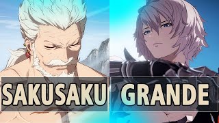 GBVSR:🔥Sakusaku (Soriz) Vs Grande (Lucilius)🔥| High Level Gameplay.