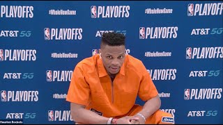 James Harden & Russell Westbrook React To Game 2 Loss | Full Postgame