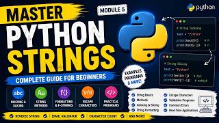 Python Module 5: Strings in Python | Complete Tutorial for Beginners