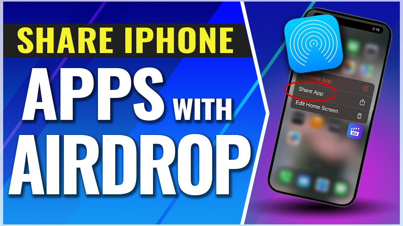 How To Share Iphone Apps Using Airdrop Youtube