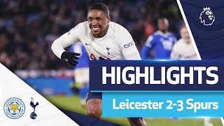 Bergwijn scores TWICE after 95th minute to win it! | LEICESTER 2-3 SPURS | EXTENDED HIGHLIGHTS