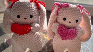 crochet bunny ❤️🐇 DIY Вязанный кролик