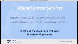 Career Services for Alumni