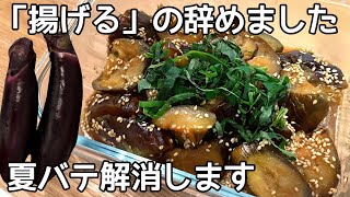 揚げません【なすの煮浸し】大さじ1の油でOK！茄子の大量消費におすすめです！