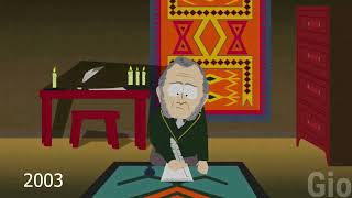 How the Book of Mormon translation was portrayed on South Park in 2003 vs the Mormon church in 2005