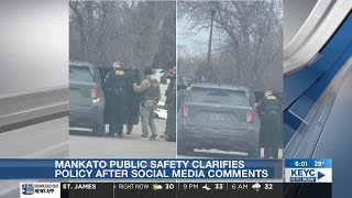 Mankato Public Safety clarifies policy after social media comments