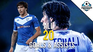 Sandro Tonali - Welcome to AC Milan - All 20 Goals \u0026 Assists for Brescia