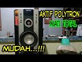 SPEAKER AKTIF POLYTRON MATI TOTAL REGULATOR BERDERIK MUDAH SAJA