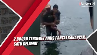 2 Bocah Terseret Arus Pantai Karapyak, Satu Selamat