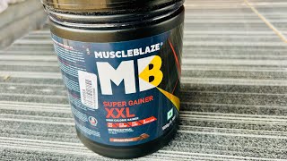 MuscleBlaze Super Gainer XXL Mass Gainer 500gm | Mb Weight Gainer review