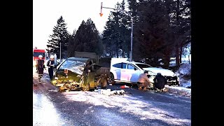 【速報】どちらかが対向車線にはみ出したか…北海道美瑛町で車同士が正面衝突し男性が“心肺停止”現場は片側1車線・見通しの良い直線―事故当時の路面は“一部凍結”