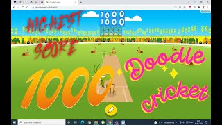 Doodle cricket || highest score 1000🔥🔥 || you haven't seen || Best gameplay