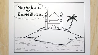 Cara membuat poster menyambut bulan suci ramadhan 2023 mudah - Poster ramadhan