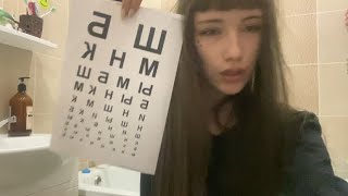 Asmr,осмотр глазок от Sofkи Зоски//Eye examination ೄྀ࿐ ˊˎ-