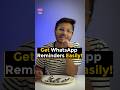 Set Reminder on WhatsApp Messages! #howto #whatsapp #whatsapptips #whatsapptricks #reminder #tech