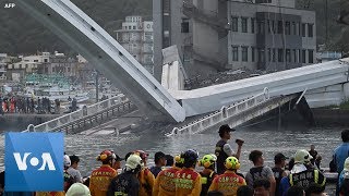 Divers Recover Victim of Taiwan Bridge Collapse