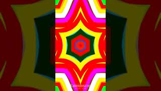 Multi Colors Psychedelic Visuals Trippy Kaleidoscope Visuals Digital Art  #Shorts