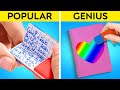 VIRAL SCHOOL HACKS 🎒 Drawing Challenge 🎨 Rich vs Poor Parenting Hacks 🌈 Rainbow DIY by 123 GO