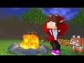 cat jj`s girl and dog jj love story maizen minecraft animation