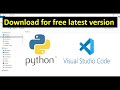 How to install Python & Visual studio Code free