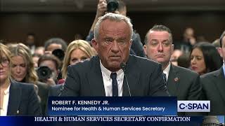 HHS Secretary Nominee Robert F. Kennedy Jr Opening Statement